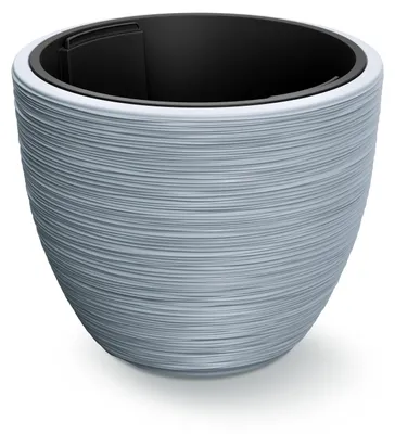 Immagine prodotto di Casaria® Vaso da Fiori 30L 40x32cm Rigato con Inserto in Plastica Resistente Vasi per Piante Fioriera da Giardino Terrazza Grigio