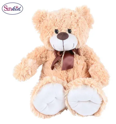 Produktbild von Großer Plüsch-Teddybär 54 cm cremefarben - kuschelweiches Stofftier aus 100% Polyester - flauschiger Teddy zum Liebhaben, Knuddeln & Spielen - waschbar bis 30°C - Geschenk für Kinder, Farbe:beige
