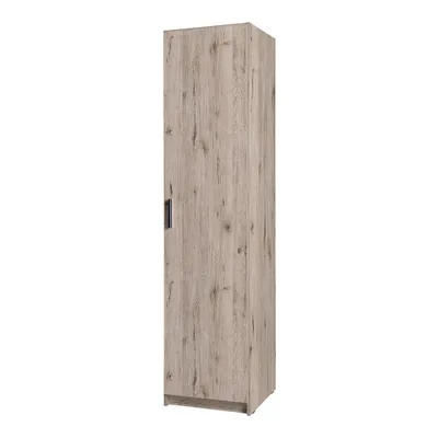 Produktbild von Kleiderschrank 1-türig, 47cm breit, Eiche, SELAWIK-166