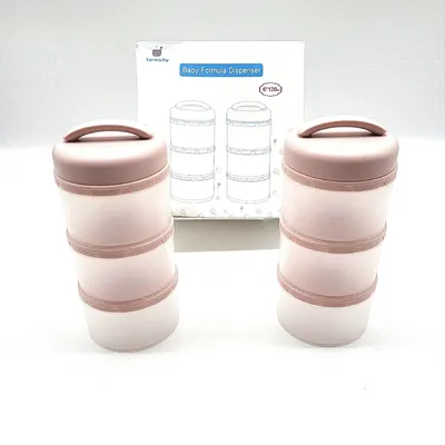 Immagine prodotto di Termichy Portioner Baby Latte in polvere Scatola di stoccaggio impilabile 2 slot; gli slot sono impilabili; scatola per porzioni di latte in polvere per bambini
