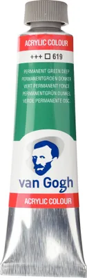 Produktbild von Van Gogh Acrylfarbe Tube 40 ml Permanentgrün Dunkel 619