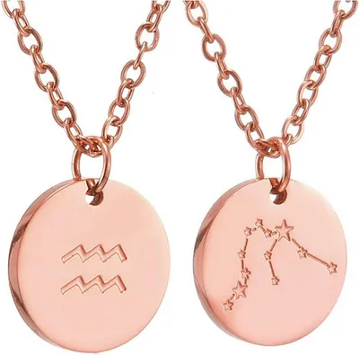 Produktbild von Sternzeichen Kette Gold Wassermann Horoskop Geburtstagsgeschenk