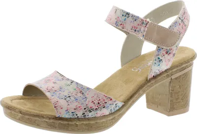 Produktbild von Rieker V5489-90 Damen Sandaletten Plateau Sandalen multicolor, Größe:39 EU, Farbe:Mehrfarbig