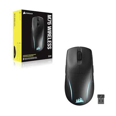 Obrázek produktu pro Corsair M75, Pro praváky i leváky, Optický, RF bezdrátový, 26000 DPI, Černá