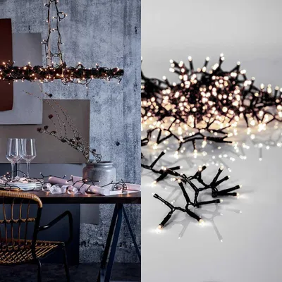 Produktbild von Eglo LED Lichterkette Crispy Ice White IP44 innen & außen warmweiß 3000K 540 LEDs 11,9m