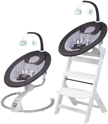 Produktbild von BabyGo Hochstuhl-Set Homey Set,. dark grey/ white