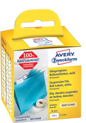 Obrázek produktu pro AVERY Zweckform štítky v roli, 50 x 12 mm, bílé