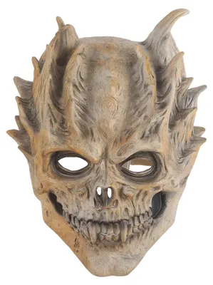 Produktbild von Gruselige Halloween-Skelett-Gesichtsmaske aus Latex, Horror-Gesichtsmaske, Cosplay-Requisite, Skelett-Kopfbedeckung
