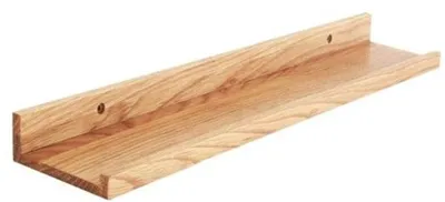 Produktbild von Eichen Holzschreibtischplatte, 30 x 10 x 4,3 cm, schwebender Tisch, Büroplatte für Fotos, Dekoration