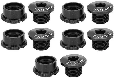 Productafbeelding van Professionele tandwielschroeven - Aluminium - Zwart - 10 mm - Geschikt voor racefietsnaven