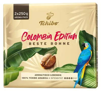 Produktbild von Tchibo Beste Bohne Colombia Vacuum - 9x 500 gram