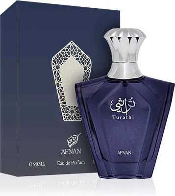 Zdjęcie produktu dla Afnan Perfumes Turathi Blue, Mężczyźni, 90 ml, Bergamotka, Mandarynka, Bursztyn, Drewniany, Piżmo, Paczula, Spray