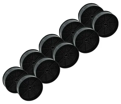 Produktbild von vhbw 10x Aktivkohlefilter Ersatz für AEG 902979880, ECFB03, 33005513 für Dunstabzugshaube - 12,4 cm