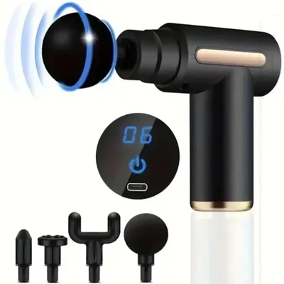 Produktbild von Massage gerät Körper Rücken-Tragbare Pistole  USB wiederauf ladbare Slapping-Schwarz