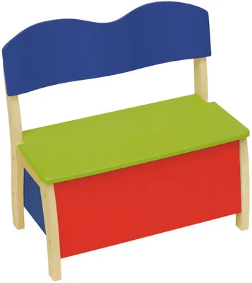 Immagine prodotto di Panca Roba per bambini colorata/naturale