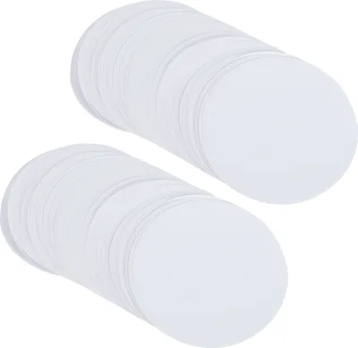 Produktbild von 100 Stück Blanko Button-Rohlinge, 58mm Papier-Einleger für Anstecker-Maschine, DIY Bemalung, Bastelbedarf