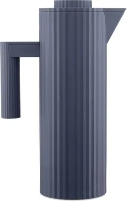 A studio shot of a gray jug.