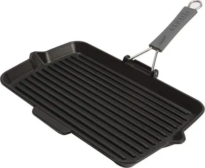 Produktbild von STAUB,Grill Pans,Grillpfanne,34cm,Schwarz,Gusseisen,rechteckig
