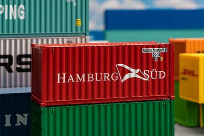 Produktbild von Faller 182001 - 1/87 / H0 20' Container HAMBURG SÜD - Neu