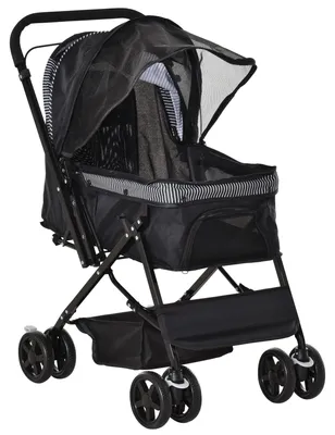 Image de Porte-bébé pour petits chiens et chats | Couleur : Noir | Dimensions : 52 x 76,5 x 95 cm