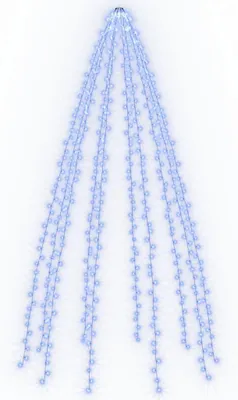 Obrázok produktu pre vidaXL Osvetlenie vianočného stromčeka 500 LED modrá 500 cm
