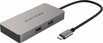 Produktbild von Hub USB-C HyperDrive 5 in 1 PD 100W Silber