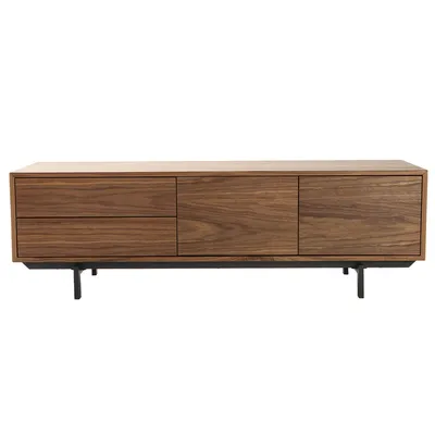 Produktbild von Miliboo - Design-TV-Möbel Vintage geschlossen Nussbaum MANNY