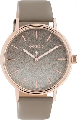 Produktbild von Oozoo Armbanduhr braun taupe Leder C10937 Timepieces Damen Analog-Quarzuhr UOC10937
