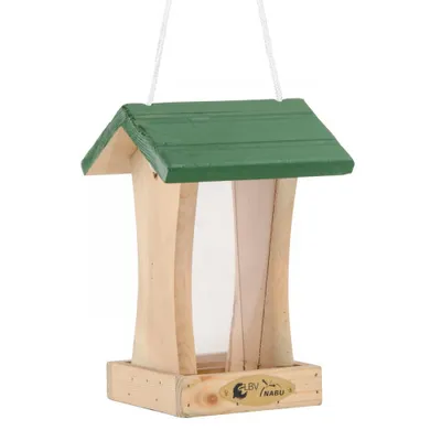 Produktbild von CJ Wildlife Futterhaus St. Louis natur/grün LxBxH: 16x16x23 cm