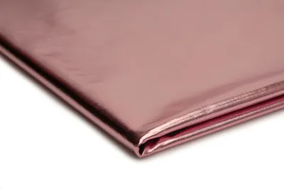 Zdjęcie produktu dla Tkanina lamé, tkanina foliowa, tkanina z metalicznym połyskiem, pudrowy róż 50 x 150 cm