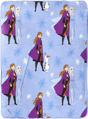 Produktbild von Frozen - Decke, Plüsch Fleece TC287 (100 cm x 150 cm) (Blau/Violett)