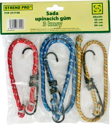 Produktbild von Gummispanner Strend Pro LB349, 8 mm, 1x 30-45-60 cm, mit Stahlhaken