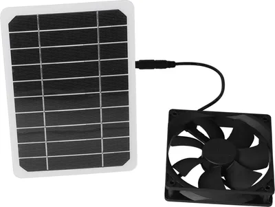 Zdjęcie produktu dla panel słoneczny 6W z wentylatorem chłodzącym Mini wentylator Wentylator wyciągowy zasilany energią słoneczną dla kurnika dla zwierząt domowych