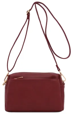Productafbeelding van Kleine Crossbody Tas met Drie Ritsvakken