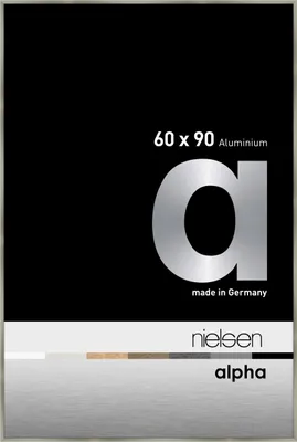 Produktbild von nielsen Aluminium Bilderrahmen Alpha, 60x90 cm, Brushed Edelstahl