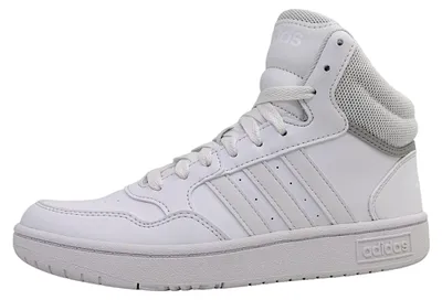 Productafbeelding van adidas Hoops 3.0 Mid K Kinderschuhe Jungen Schnürstiefel Weiß Freizeit