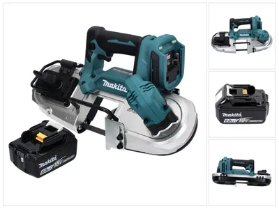 Immagine prodotto di Makita DPB 183 G1 Sega a nastro a batteria 18V 66mm + 1x Batteria 6,0 Ah - caricabatterie