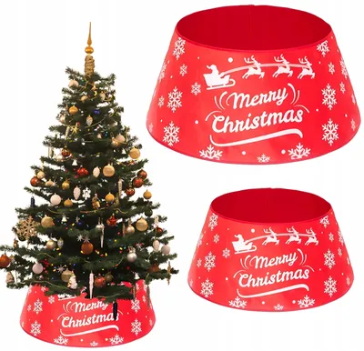 Obrázek produktu pro Modebelle Velký kryt na stojan vánočního stromku 23x56 cm bílý