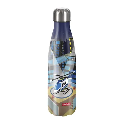Immagine prodotto di Step by Step bottiglia d' acqua Insulated Stainless Steel Drinking Bottle Helicopter Sam multicolore