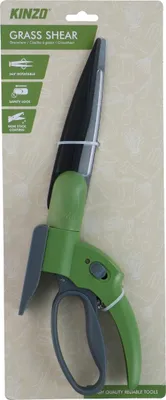 Produktbild von Kinzo Grasschere 360 Grad Drehbar – Manuelle Rasenschere mit Sicherheitsverriegelung, Antihaftbeschichtung und Ergonomischem Griff – Für Rasenränder und Beete