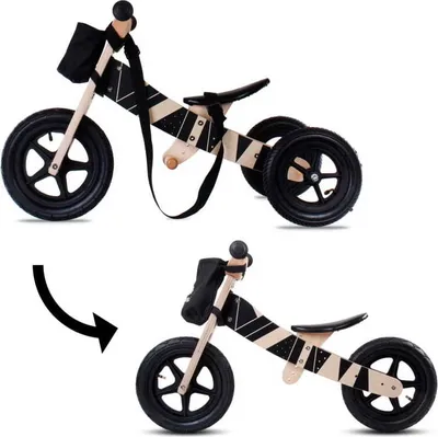 Obrázok produktu pre Trojkolka drevená 2v1 Twist Plus - Samoa Black Edi