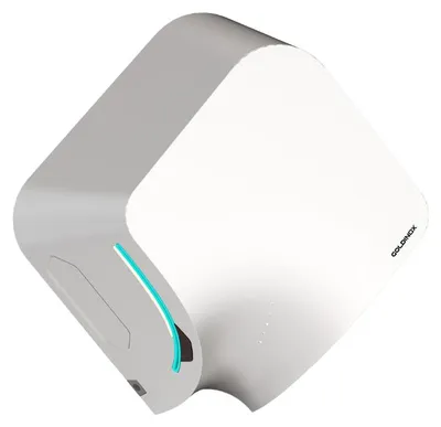 Produktbild von Handtrockner mit Infrarotsensor, Modell "Side Blade", weiß, mit PREMIUM-HEPA-Filter – GOLDINOX