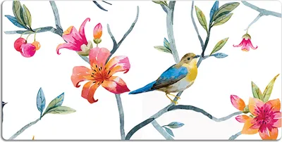 Produktbild von Schreibtischmatte Tischunterlage 100x50 cm Mauspad - Blumen