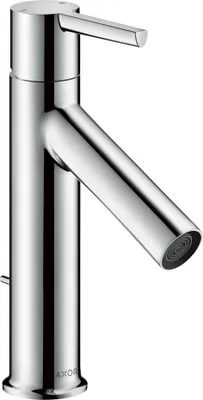 Produktbild von AXOR Starck Einhebel-Waschtischmischer 100 mit Hebelgriff mit Zugstangen-Ablaufgarnitur hansgrohe