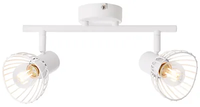 Immagine prodotto di Tubo spot BRILLANTE, 2 fiamme Elhi bianco IP20 E14 40 Watt dimmerabile g. f. Lampada a goccia