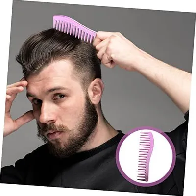 Produktbild von 2 Stück breitzahnige Kämme für Männer, für den Friseursalon und das tägliche Haarstyling