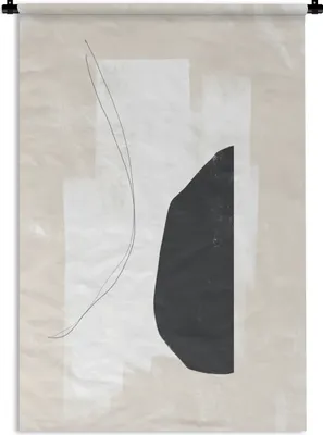 Produktbild von MuchoWow® Wandteppich Wandbehang Malerei - Abstrakt - Minimalismus 120x180 cm Tapisserie Dekoration Wandtuch - Schlafzimmer - Dekorationen für das Haus