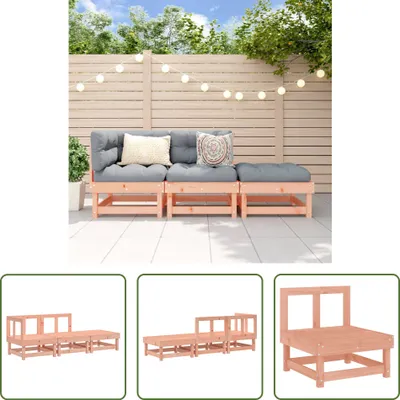 Produktbild von The Living Store 3-tlg. Garten-Lounge-Set Massivholz Douglasie
