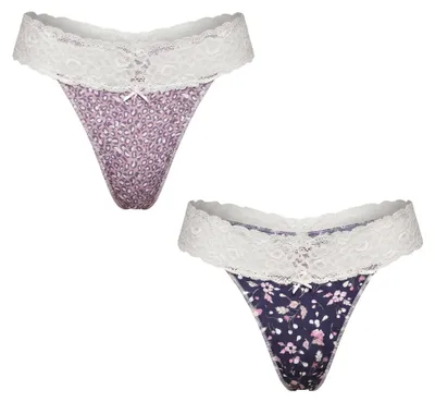 Immagine prodotto di Janira 2 pezzi di perizoma in cotone "Coquettes" JPT1 per donna