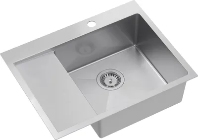 Produktbild von QUADRON Spülbecken 1-Becken Spüle | Größe: 62 x 48 x 20 cm | RUSSEL 116 | Küchenspüle Edelstahlspüle mit Siphon | Silber Pvd
